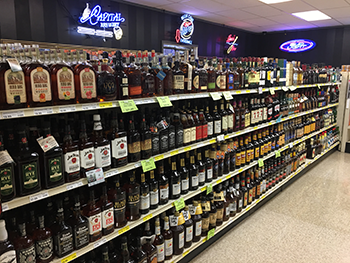 liquor aisle
